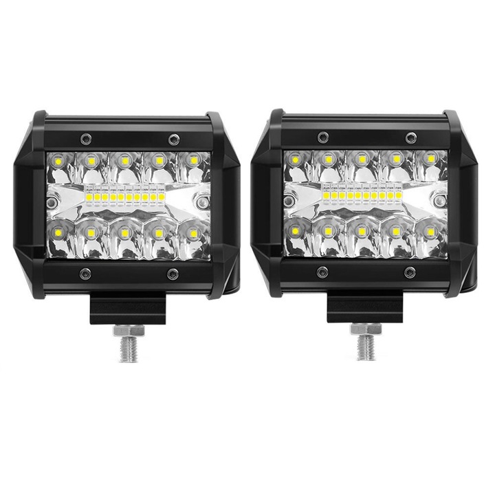 Set 2 x LED bar auto Zenteko 60W 10cm