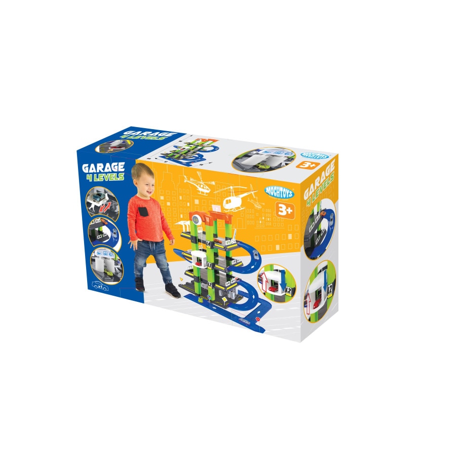 Set garaj 4 nivele, Mochtoys