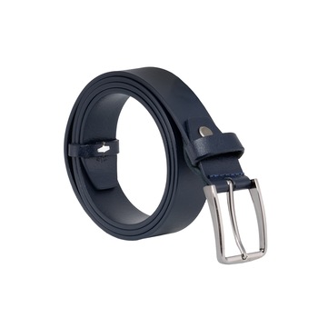 Curea din piele naturala ALL Colors, catarama tip clasic, 3 cm latime, Albastru marin Curea din piele naturala ALL Colors, catarama tip clasic, 3 cm latime, Albastru marin