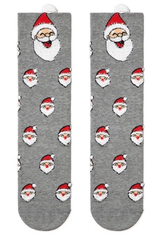 Sosete haioase cu motive de Craciun, DiWaRi 447, Gri, 42-45 Sosete haioase cu motive de Craciun, DiWaRi 447, Gri, 42-45