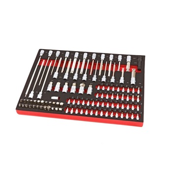 Set modul dulap, HBM, 102 piese, scule biti, profesional Set modul dulap, HBM, 102 piese, scule biti, profesional