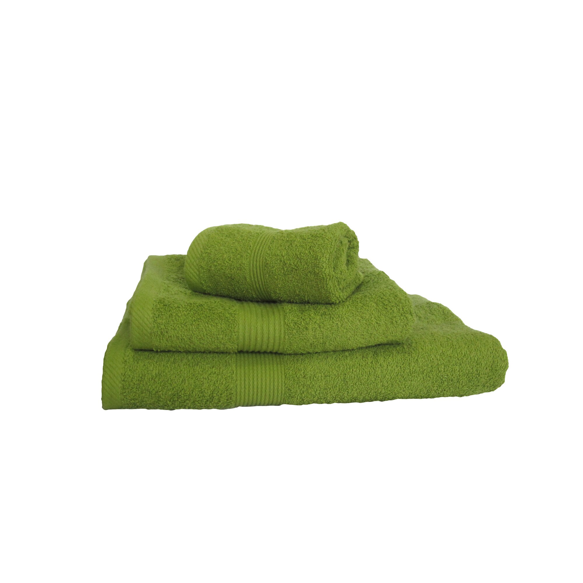 Set 3 prosoape, Decona, 450 GSM, 30x50 / 50x90 / 70x140 cm, Verde