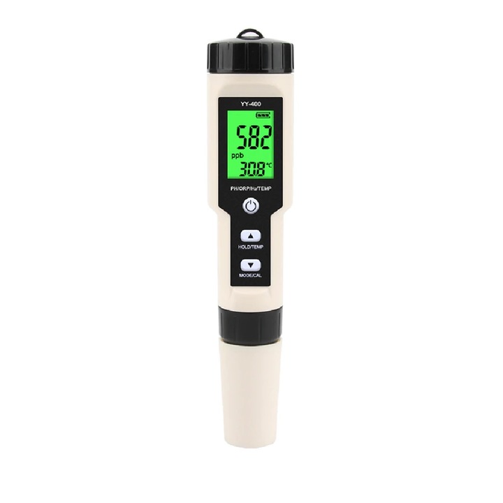 Creotech 4 az 1-ben digitális eszköz, PH / ORP / H2 / hőmérséklet mérésére, ionizált víz tesztelésére
