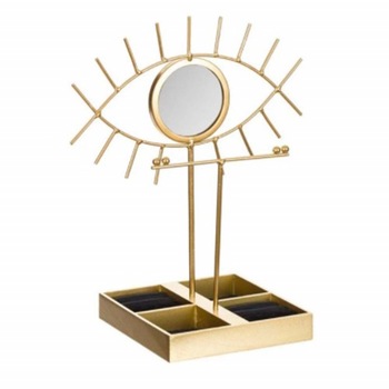 Organizator metalic pentru bijuterii si accesorii, Pufo Gold Eye, model Premium, 30 cm Organizator metalic pentru bijuterii si accesorii, Pufo Gold Eye, model Premium, 30 cm