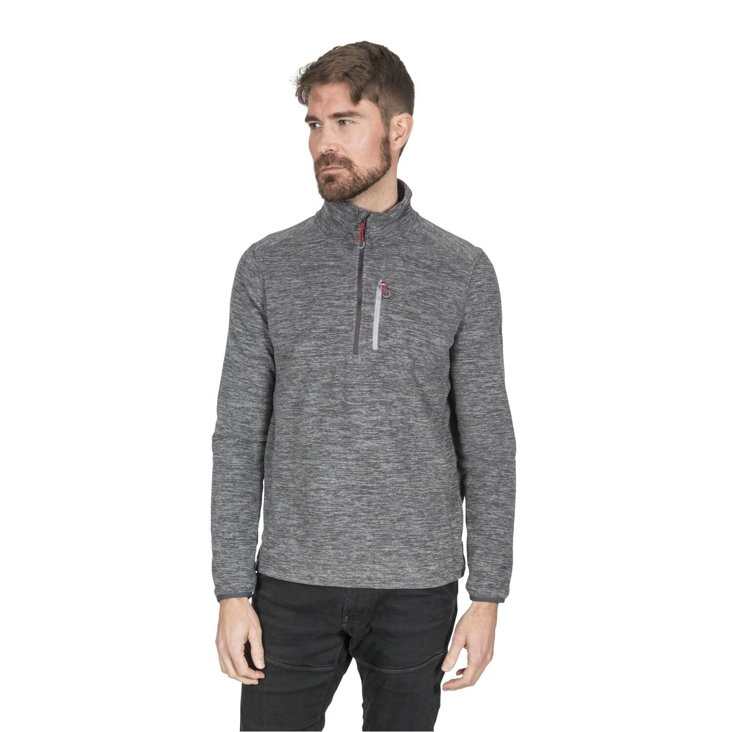Bluza polar barbati Trespass Flatlid Gri 2XL