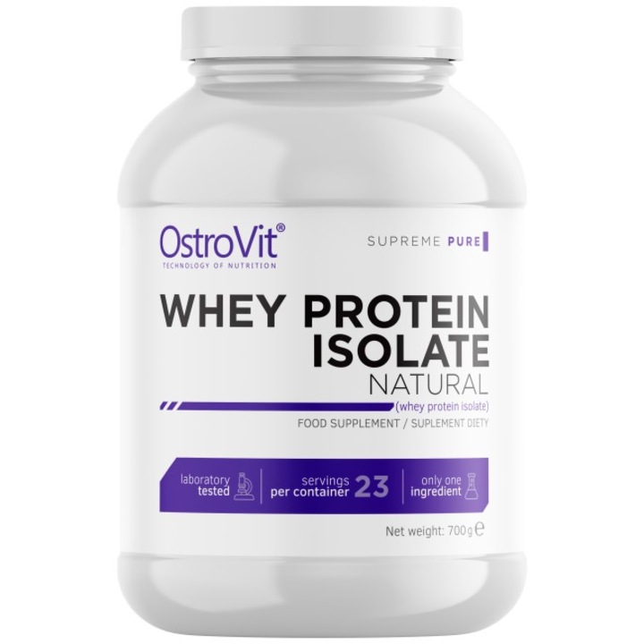 Хранителна добавка OstroVit Whey Protein Isolate, Неовкусен, 700 гр
