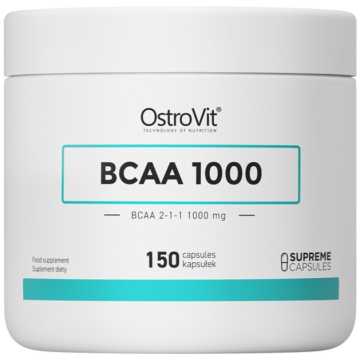 Хранителна добавка OstroVit BCAA 1000, 150 капсули