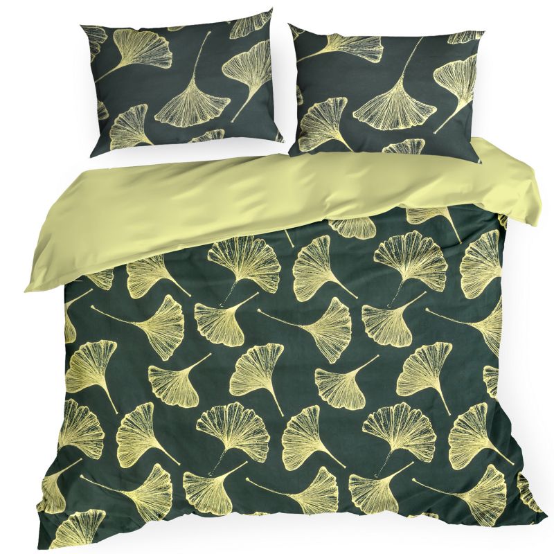 Set Lenjerie de pat Bumbac Satinat, 200x220 cm, GINKO1, Eurofirany