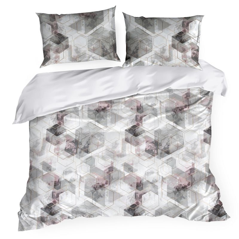 Set Lenjerie de pat Bumbac Satinat, 200x220 cm, NILDA, Eurofirany