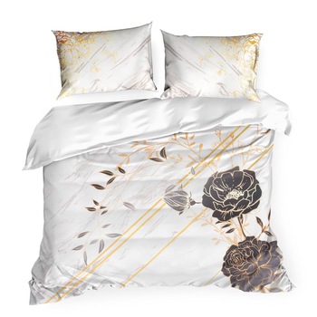 Set Lenjerie de pat Bumbac Satinat, 200x220 cm, ROXANE, Eurofirany, Eva Minge Set Lenjerie de pat Bumbac Satinat, 200x220 cm, ROXANE, Eurofirany, Eva Minge