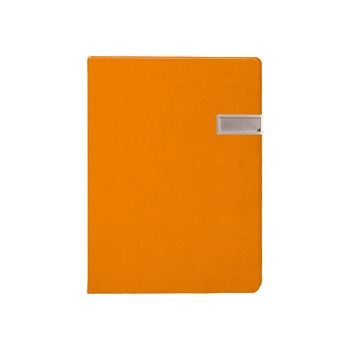 Agenda nedatata 16.5 x 23.5 cm, portocalie, cu memory stick de 8 Gb Notebook USB Agenda nedatata 16.5 x 23.5 cm, portocalie, cu memory stick de 8 Gb Notebook USB
