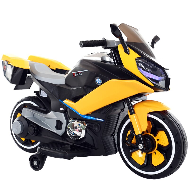 Motocicleta electrica Mappy Race, pentru copii, Galben/Negru