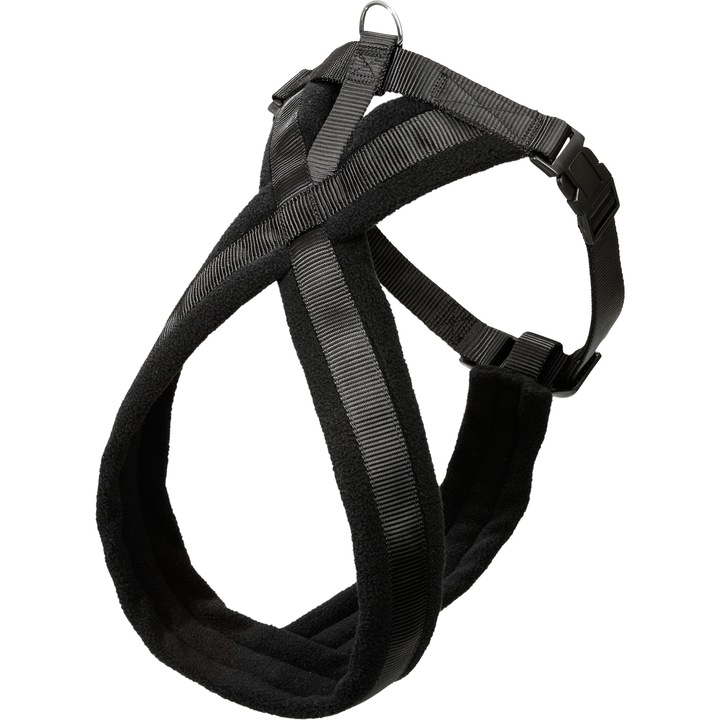 Нагръдник All4pet Shop, Найлон, Черен, XXL, 74-100 см, 25 мм
