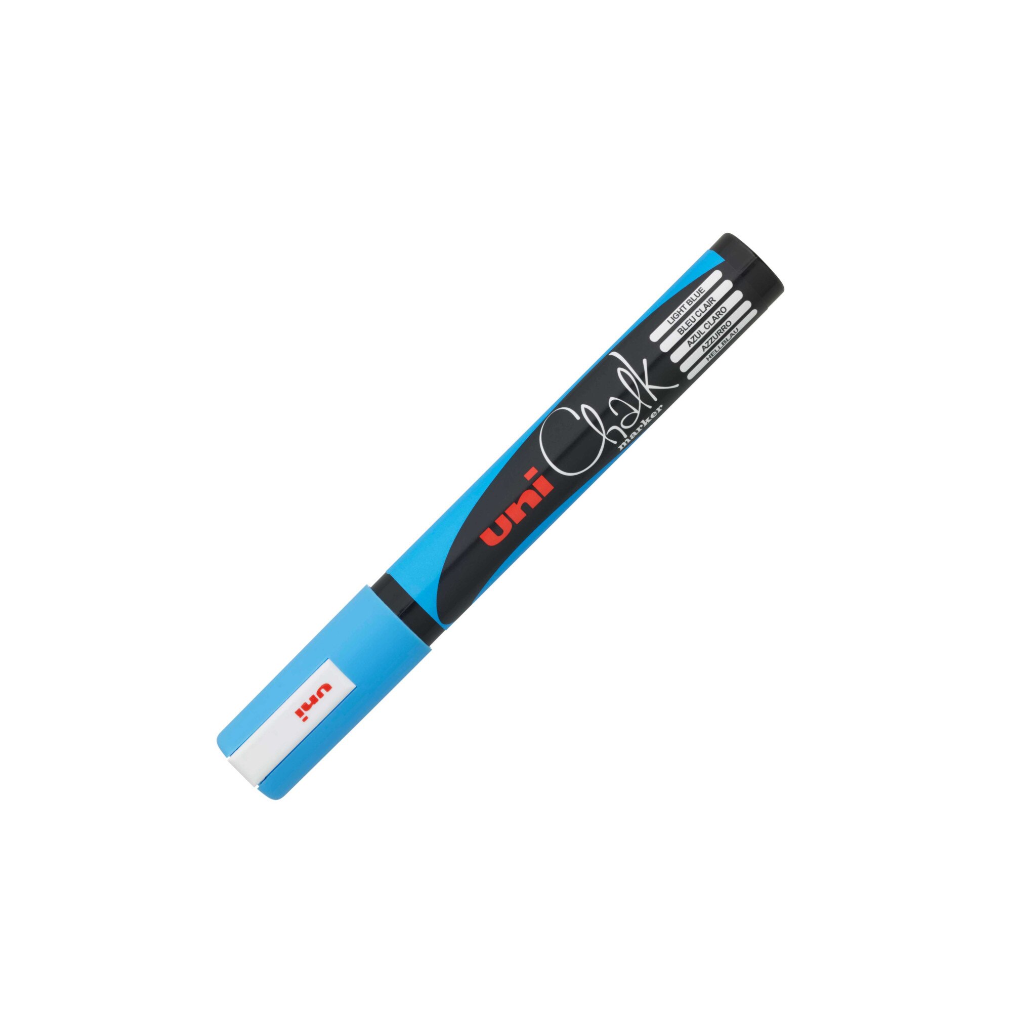 Marker creta UNI Chalk PWE-5M, 1.8-2.5 mm, bleu
