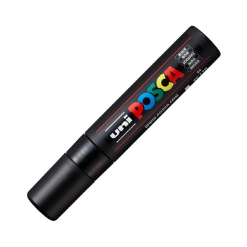 Marker UNI PC-17K Posca 15.0 mm,varf tesit, negru Marker UNI PC-17K Posca 15.0 mm,varf tesit, negru