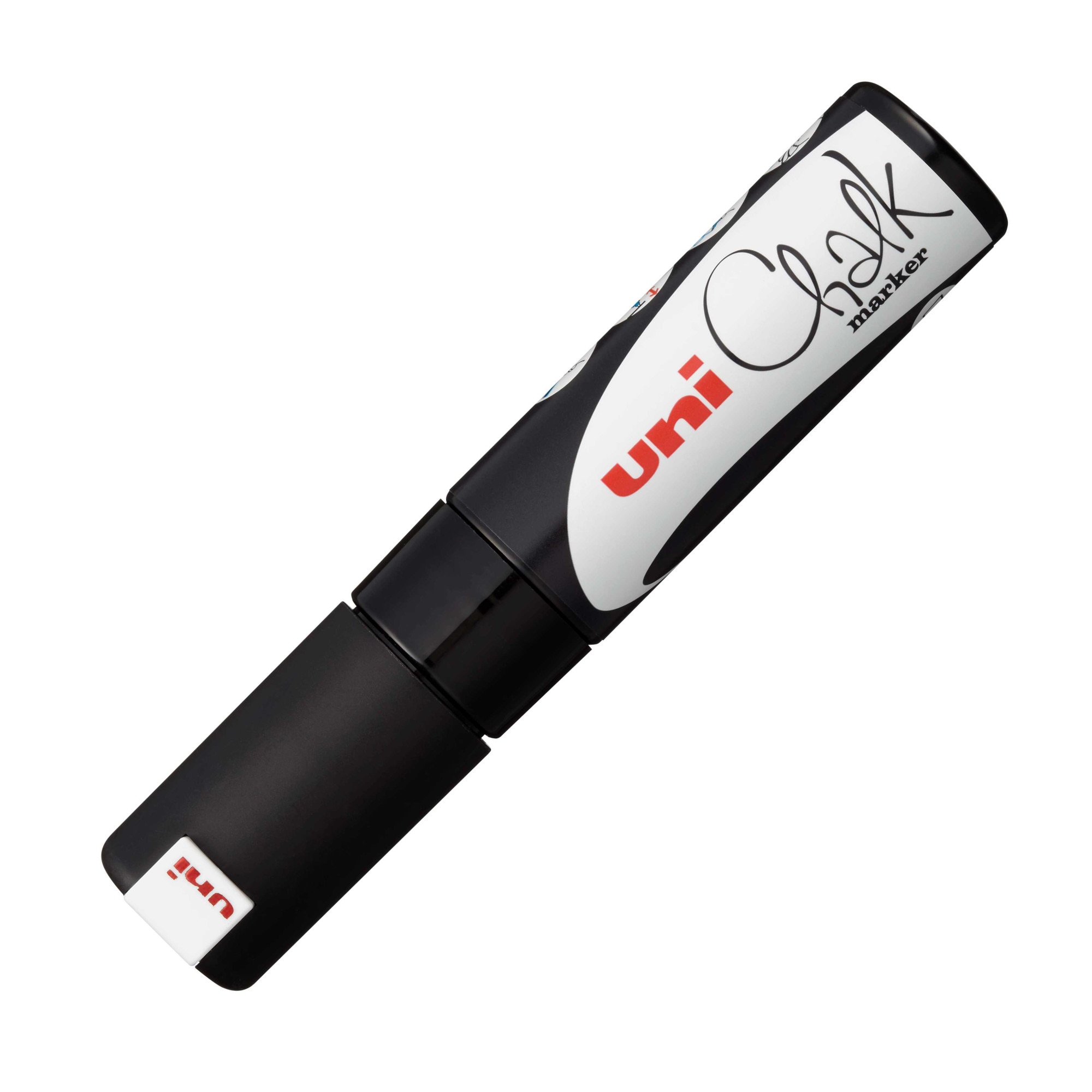 Marker creta UNI Chalk PWE-8 8 mm, negru