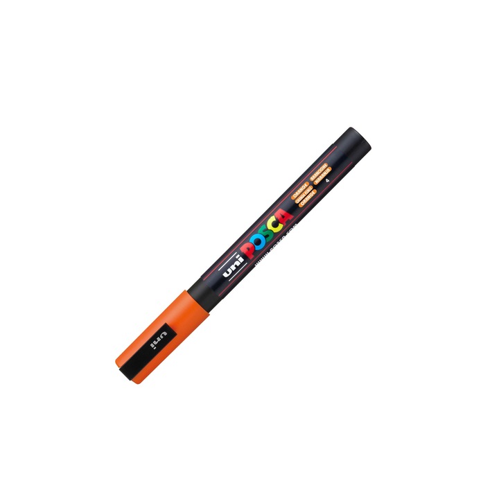 Marker UNI PC-3M Posca 09-13 mm, portocaliu inchis