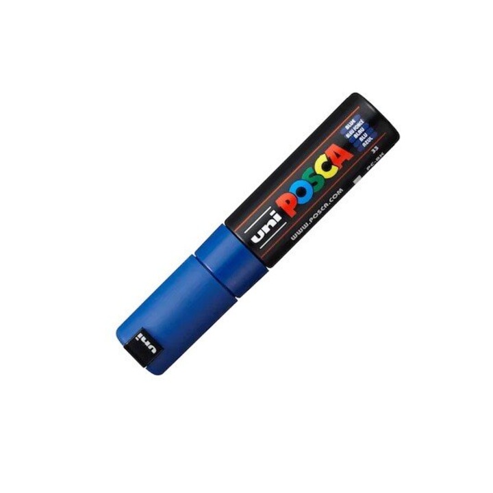 Pocket marker Posca permanent 8.00 mm varf tesit albastru