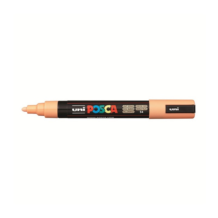 Marker universal UNI PC-5M Posca, 1.8-2.5 mm, portocaliu deschis