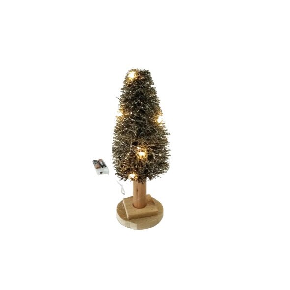 Bradut artificial cu lumini, diametru 13 x 31 cm inaltime