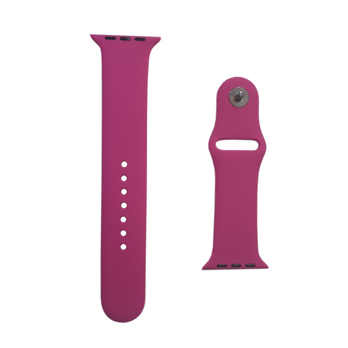 Curea din silicon pentru Apple Watch, compatibil cu dimensiunea 42/44 mm, Fuchsia, BBL1798