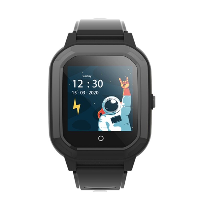 Ceas Inteligent pentru copii Wonlex KT20 4G Negru, cu GPS, apelare video, rezistent la apa, localizare WiFI si monitorizare spion