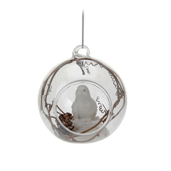 Glob de sticla, ornament, 8 cm Glob de sticla, ornament, 8 cm