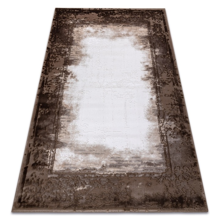 Dywany Łuszczów Akril valencia szőnyeg 036 keret, vintage elefántcsont / barna, 120x180 cm