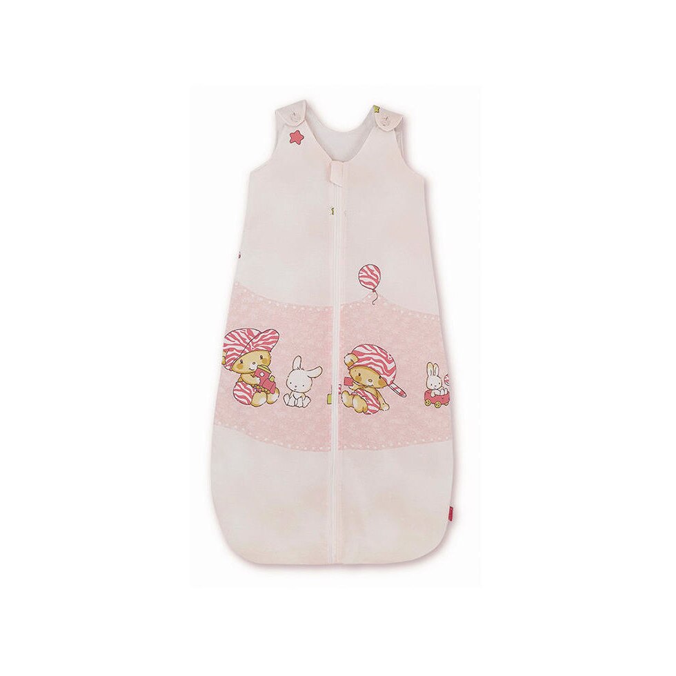 Sac de dormit, KidsDecor, vara 0.5 tog Hai la joaca roz 95 cm