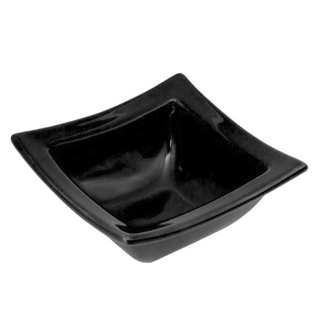 Set 3 Farfurii Felis, Negru Ceramica 10 cm