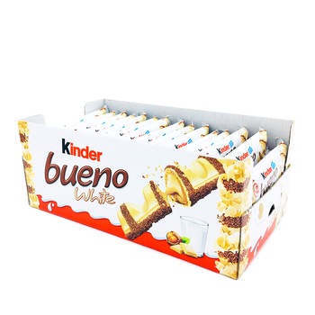 Set 12x Napolitana glazurata cu ciocolata alba Kinder Bueno 12 bucati x39gset Set 12x Napolitana glazurata cu ciocolata alba Kinder Bueno 12 bucati x39gset