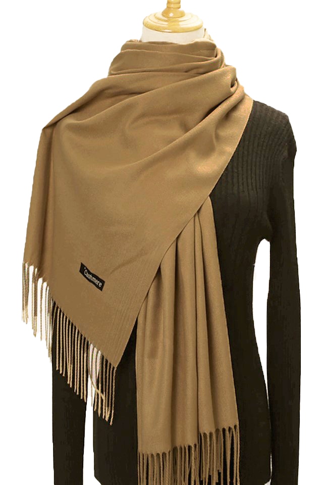 Esarfa casmir,lunga tip sal, toamna iarna, maro coffee