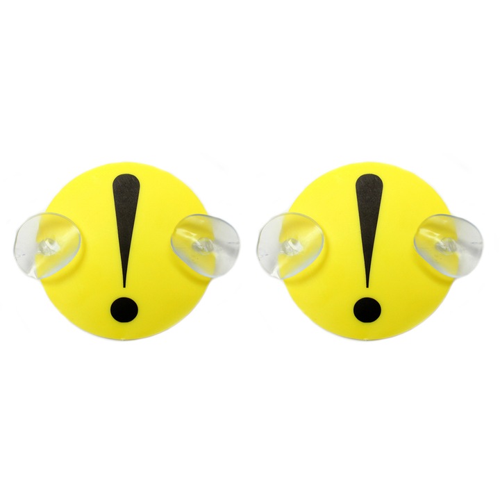 Semn incepator cu ventuze 2buc - Ø8,5cm