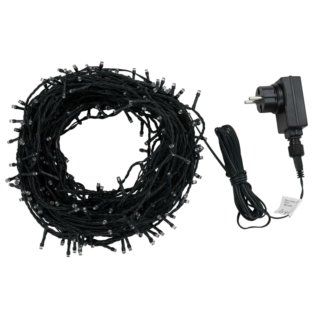 Instalatie lumini 400 LED-uri vidaXL, 40 m, Negru