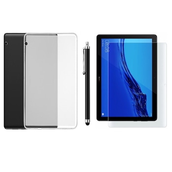Pachet Husa, Folie Ecran, Pen Stylus, pentru tableta Huawei Mediapad T5 10.1 inch Pachet Husa, Folie Ecran, Pen Stylus, pentru tableta Huawei Mediapad T5 10.1 inch