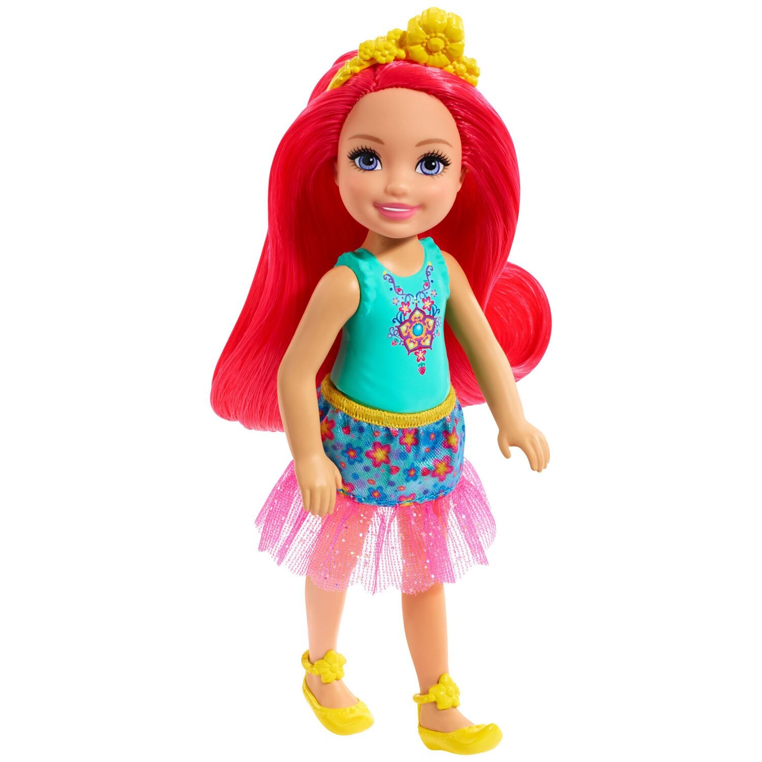 Papusa Barbie Dreamtopia - Chelsea cu par roz