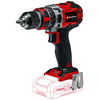 Set Masina de gaurit si insurubat (bormasina) fara fir, cu impact, Einhell Power X+Change TE-CD 18/50 Li-i BL - Kit, Brushless, 18 V, 50 Nm, 2 trepte cuplu, setari cuplu 22 trepte + incarcator rapid si acumulator de 2.5 Ah Set Masina de gaurit si insurubat (bormasina) fara fir, cu impact, Einhell Power X+Change TE-CD 18/50 Li-i BL - Kit, Brushless, 18 V, 50 Nm, 2 trepte cuplu, setari cuplu 22 trepte + incarcator rapid si acumulator de 2.5 Ah
