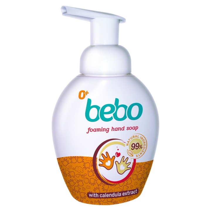 Течен сапун на пяна Bebo, с екстракт от невен, 300мл