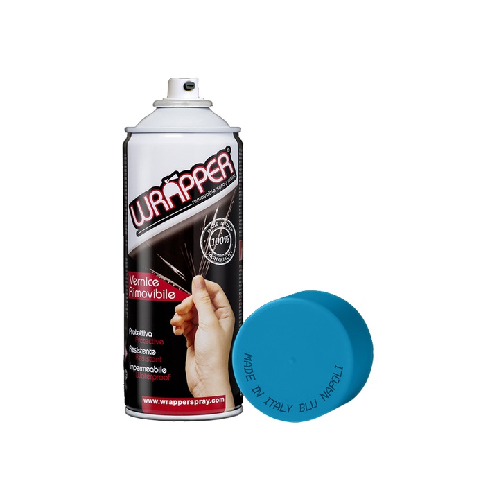 Vopsea spray cauciucata Wrapper 400ml - Albastru Napoli - RAL C31