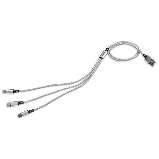 Cablu USB 3in1, SKODA, Argintiu