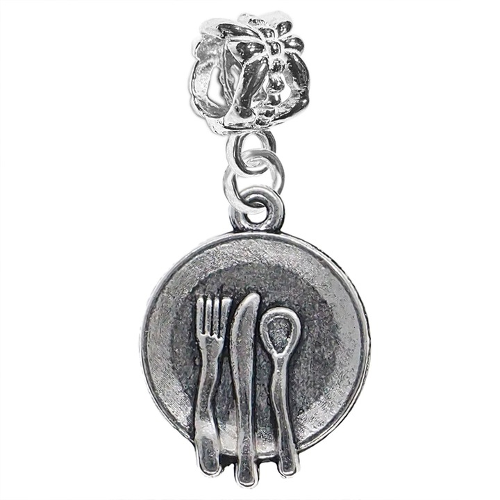 Charm ezüst Evőeszköz tányér 9329310 Dras