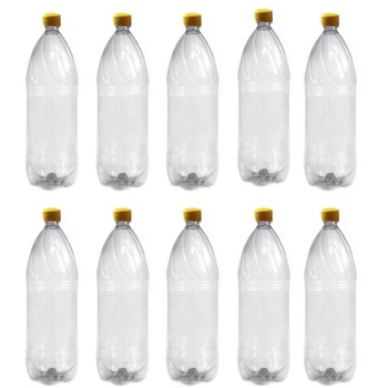 Sticle PET din plastic, transparente 2 L -set 10 buc Sticle PET din plastic, transparente 2 L -set 10 buc