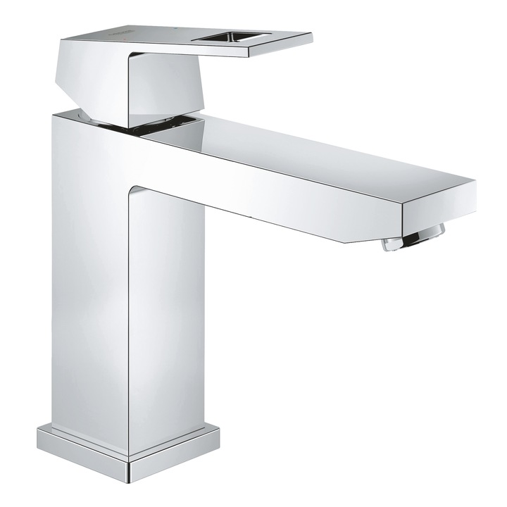 Смесител Grohe Eurocube, За умивалник, М-Размер, Месинг, Хром, Без изпразнител