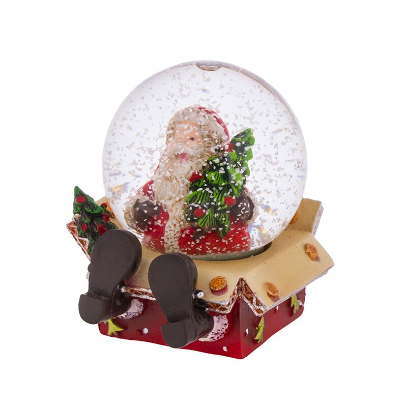 Mos Craciun in cutie, prespapier, decor brad, JH135