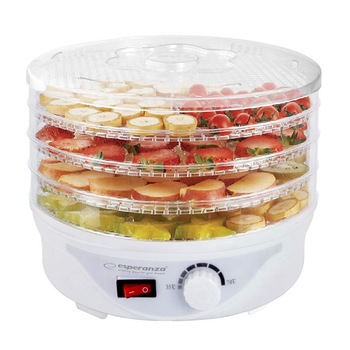 Deshidrator alimente , fructe ,legume, ciuperci ,250W, 4 tavi si 8 programe Deshidrator alimente , fructe ,legume, ciuperci ,250W, 4 tavi si 8 programe
