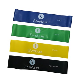 Set benzi elastice aerobic (10, 13, 18 and 22 kg) - Sveltus Set benzi elastice aerobic (10, 13, 18 and 22 kg) - Sveltus
