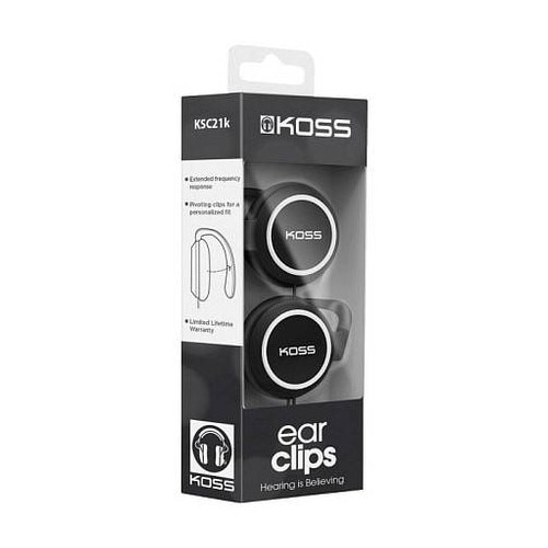 Casti cu fir Koss Ksc21 Sportclip Clip On, Negre