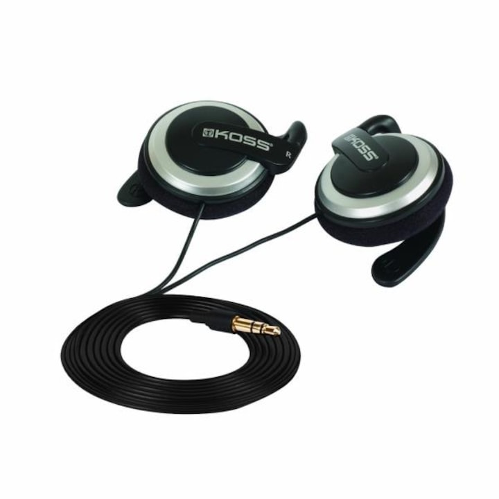 Casti cu fir Koss Ksc21 Sportclip Clip On, Negre