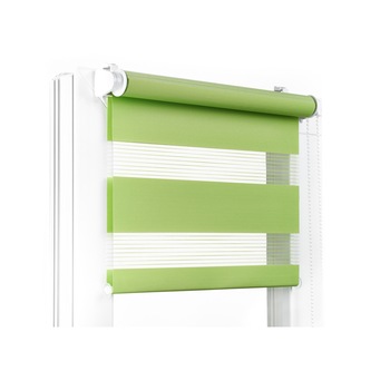 Jaluzea tip roleta zebra-rulou textil Day&Night,64x160 cm, culoare Verde Jaluzea tip roleta zebra-rulou textil Day&Night,64x160 cm, culoare Verde