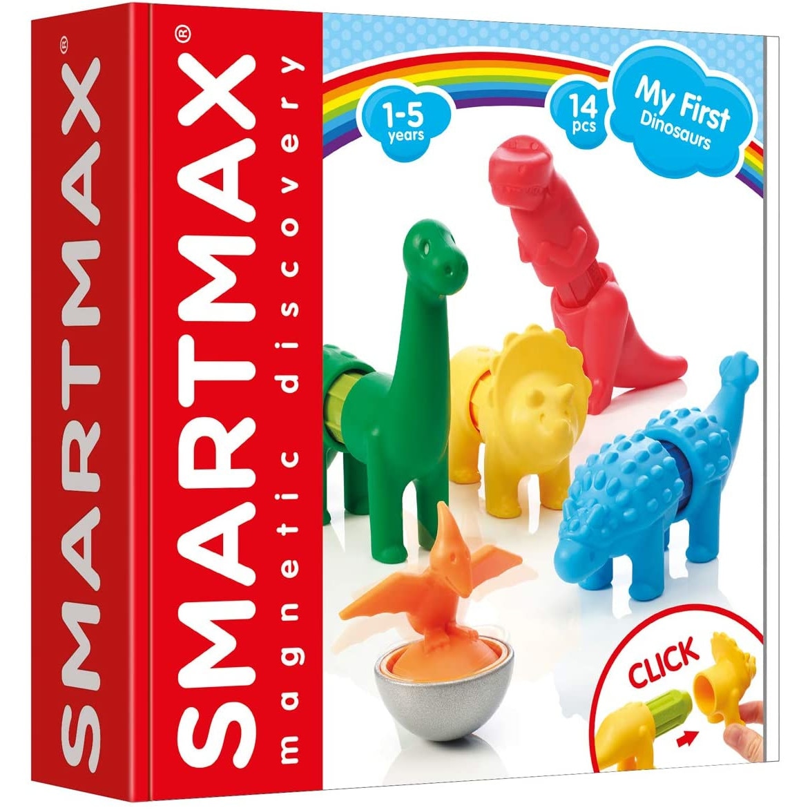 Joc Magnetic, SmartMax, Set SMARTMAX My First - Dinosaurs (14 piese)